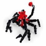 Zpiiel FigZ Scorpion – Buildable Animal Action Figure Building Toy in Black and Red, for Kids - view 2