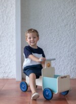 PlanToys Delivery Bike – Orchard Rubberwood Ride-On Bike with Storage Container, 60 kg Capacity, Ages 18 Months+ - view 6