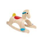 PlanToys Palomino – Classic Wooden Rocking Horse with Saddle for Kids