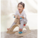 PlanToys Palomino – Classic Wooden Rocking Horse with Saddle for Kids - view 3