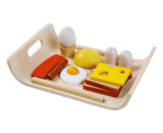 PlanToys Breakfast Menu – Wooden Pretend Play Breakfast Food Set with Tray for Kids - view 3