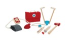 PlanToys Doctor Set – Wooden Pretend Play Medical Set with 5 Basic Medical Tools for Kids