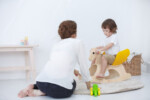 PlanToys Rocking Pegasus – Wooden Rocking Horse with Winged Saddle and Adjustable Backrest for Kids - view 5