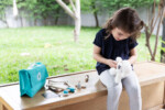 PlanToys Vet Set – Wooden Pretend Play Veterinarian Medical Set with Doctor Bag for Kids - view 3
