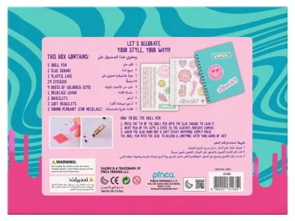 Shush! Crystallize Art Set – Kids Diamond Art Jewellery Making Craft Kit with Crystal Gems for Girls, Ages 5+ - view 2