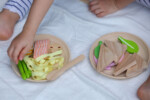 PlanToys Pasta Set – Wooden Pretend Play Food Set with Salmon and Vegetables for Kids - view 3