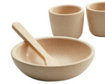 PlanToys Tableware Set – Wooden Pretend Play Dishes, Rubberwood Kids Dish Set, Ages 2+ - view 5