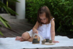 PlanToys Classic Tea Set – Wooden Pretend Play Tea Party Set for 2 for Toddlers - view 2