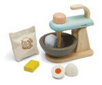 PlanToys Stand Mixer Set – Wooden Pretend Play Baking Set for Toddlers