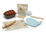 PlanToys Bread Loaf Set – PlanWood™ Wooden Pretend Play Baking Set with Bread Knife, Ages 2+ - view 2