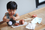 PlanToys Bread Loaf Set – PlanWood™ Wooden Pretend Play Baking Set with Bread Knife, Ages 2+ - view 5