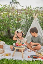 PlanToys BBQ Playset – Wooden Pretend Play Barbecue Set with Functioning Tools for Kids - view 6