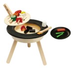 PlanToys BBQ Playset – Wooden Pretend Play Barbecue Set with Functioning Tools for Kids - view 4
