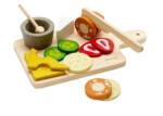 PlanToys Cheese & Charcuterie Board – Wooden Pretend Play Food Set, European-Style Appetizer for Kids - view 4