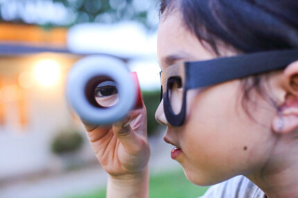 PlanToys Detective Set – Wooden Mystery Play Set with Red Lens and Newspaper for Kids - view 2