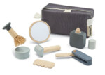 PlanToys Shave Set – Wooden Pretend Play Grooming Set with Scissors, Hair Dryer, Comb, Straightener and Clipper, Ages 3+ - vi