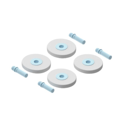 MODU 4 x Foam Wheels Add-On Set, Red – Big Foam Wheels with Pegs for MODU Rockers and Ride-On Creations - view 2