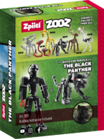 Zpiiel ZooZ – The Black Panther, Buildable Animal Figure Building Toy, Black, for Kids - view 2