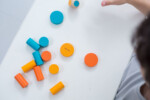 PlanToys Stacking Game – Wooden Dice Stacking Game with 12 Colorful Blocks for Kids - view 4