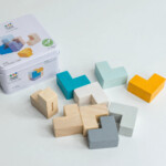 PlanToys 3D Puzzle Cube – Wooden Brain Teaser with 9 L-Shaped Blocks for Kids and Adults - view 4