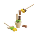 PlanToys Stacking Logs – Wooden Balance Game for Kids