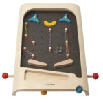 PlanToys Pinball – Classic Wooden Pinball Game with Flippers, Yellow, for Kids - view 3