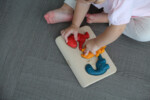 PlanToys Dino Puzzle – Wooden Dinosaur Puzzle and Figures Set for Toddlers - view 3