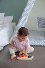 PlanToys Dino Puzzle – Wooden Dinosaur Puzzle and Figures Set for Toddlers - view 5