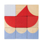 PlanToys Geo Pattern Cubes – Wooden Geometric Pattern Cubes Picture Puzzle with Playing Guide for Kids - view 6