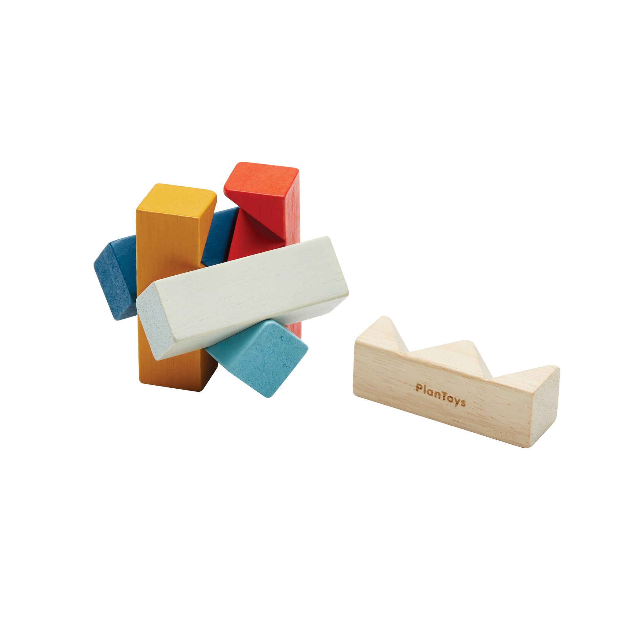 46521.jpg PlanToys PlanMini Rectangular Puzzle – Mini Wooden Stacking Puzzle with 6 Pieces for Kids