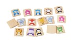 PlanToys Animals Memo – Animal Memory Matching Game with Curved Flip Tiles for Kids - view 2