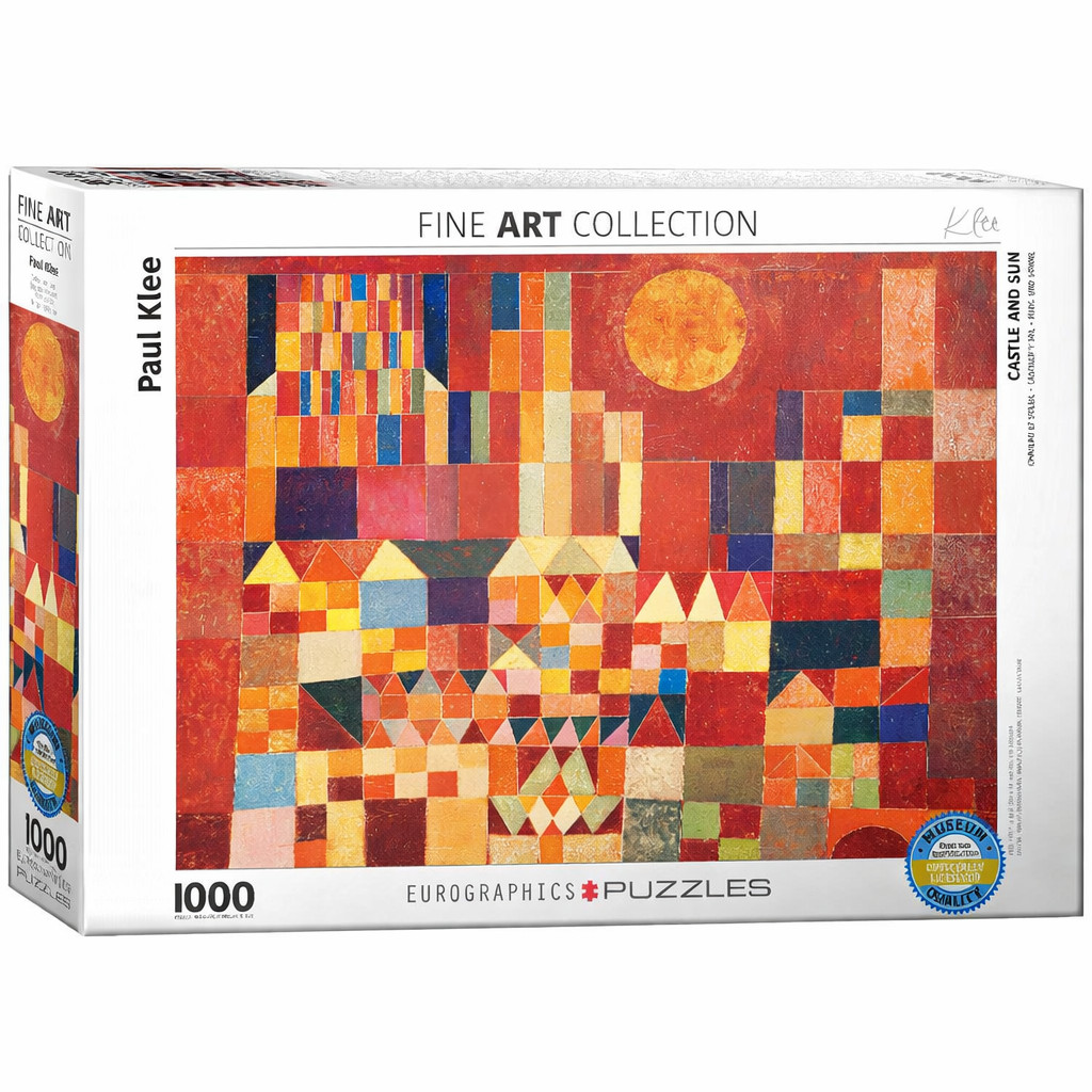 4d60890e-d84f-4b95-b138-9a86d36aceb3.png EuroGraphics Castle and Sun by Paul Klee – 1000-Piece Jigsaw Puzzle, 19.25 x 26.5 Inches