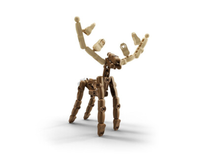 Zpiiel ZooZ – The Elk, Buildable Animal Figure Building Toy with Animal Fact in Every Box, for Kids - view 2