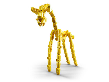Zpiiel ZooZ – The Giraffe, Buildable Animal Figure Building Toy with Animal Fact in Every Box, for Kids - view 2