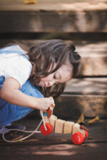 PlanToys Happy Puppy – Wooden Pull-Along Toy with Rotatable Head and Floppy Ears, No Batteries, for Toddlers - view 5