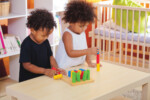 PlanToys Geometric Peg Board – Wooden Sorting and Stacking Toy with 16 Geometric Pegs for Toddlers - view 5