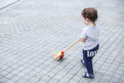 PlanToys Walk N Roll – Wooden Push-Along Toy for Toddlers Ages 1+ - view 2