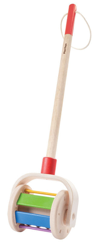 PlanToys Walk N Roll – Wooden Push-Along Toy for Toddlers Ages 1+