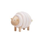 PlanToys Lacing Sheep – Wooden Lacing Toy with Concentric Disks for Kids