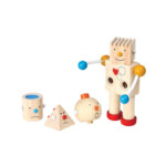 PlanToys Build-A-Robot – Wooden Robot Building Toy with 4 Interchangeable Heads for Kids - view 2