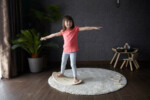 PlanToys Balance Board – Wooden Curved Plywood Balance Board with Rope for Kids - view 4