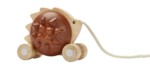 PlanToys Pull-Along Hedgehog – Brown Pull Toy with Chime Sound for Toddlers - view 4