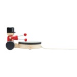PlanToys Pull Along Drummer – Pull-Along Toy with Drum-Tapping Drummer for Toddlers Learning to Walk, Ages 1+ - view 5