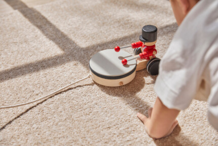 PlanToys Pull Along Drummer – Pull-Along Toy with Drum-Tapping Drummer for Toddlers Learning to Walk, Ages 1+ - view 2