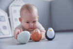 PlanToys Walrus Wobbler – Wooden Baby Toy, Weighted Self-Righting Wobbling Walrus for Tummy Time - view 6