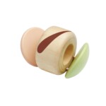 PlanToys Clapping Roller – Modern Rustic Wooden Baby Toy with Soft Clapping Sound When Rolled