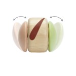 PlanToys Clapping Roller – Modern Rustic Wooden Baby Toy with Soft Clapping Sound When Rolled - view 6