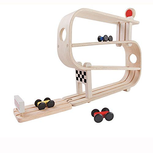 5379.jpg PlanToys Ramp Racer – Wooden Ramp with Racing Cars, Toy Car Race Track for Kids
