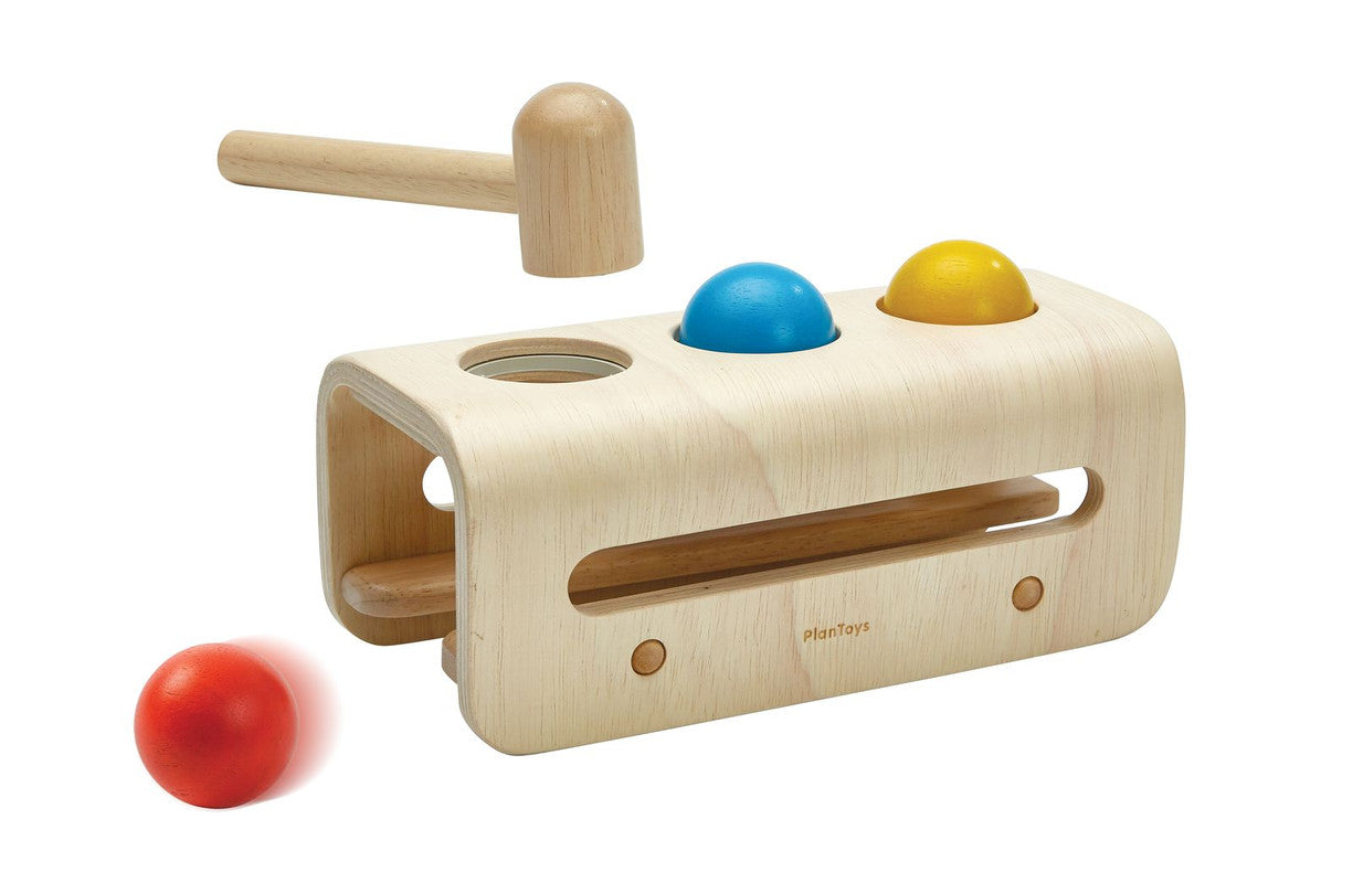 5396.jpg PlanToys Hammer Balls – Wooden Hammer and Ball Pounding Toy, Rubberwood, for Toddlers