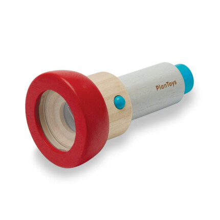PlanToys Kaleidoscope – Wooden Kaleidoscope Toy for Kids to Explore Swirling Colours and Patterns